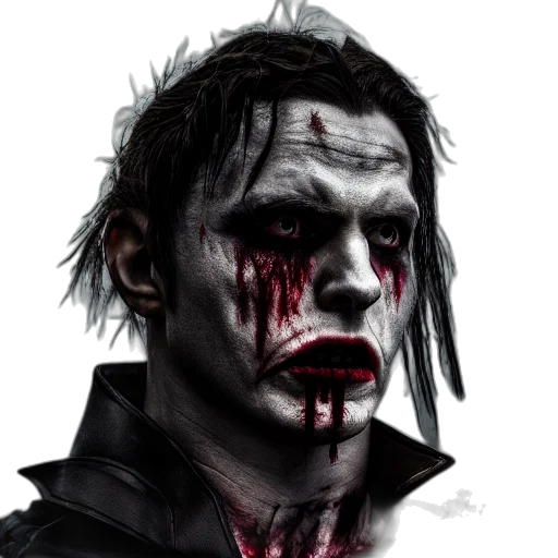 face, mask, comic book art, photorealistic transparent PNG cut-out