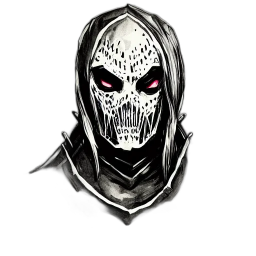 mask, face, jacket, creature transparent PNG cut-out
