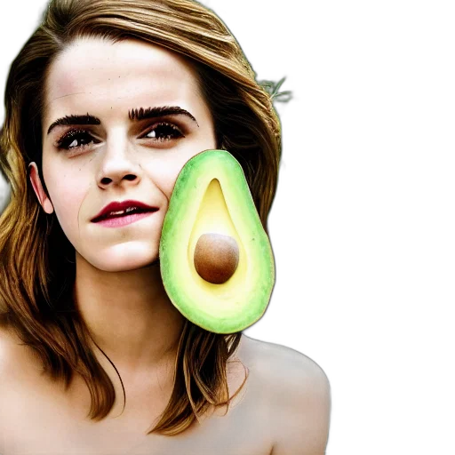 mask, face, food, photorealistic transparent PNG cut-out