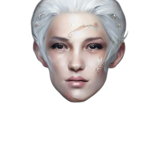 face, mask, hair, staff transparent PNG cut-out