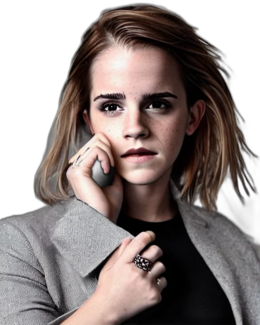 jewelry, face, jacket, hair transparent PNG cut-out