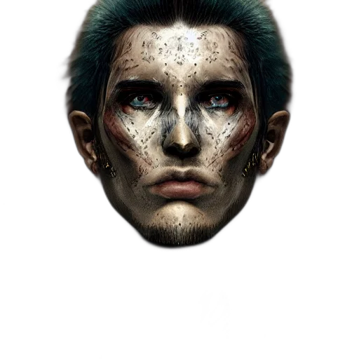 mask, face, robot, creature transparent PNG cut-out