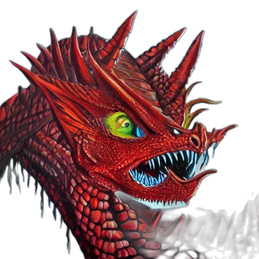dragon, creature, animal, face transparent PNG cut-out