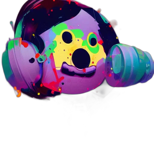 mask, creature, staff, robot transparent PNG cut-out