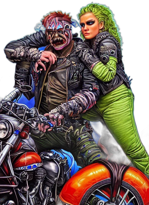 jacket, comic book art, concept art, cyberpunk transparent PNG cut-out