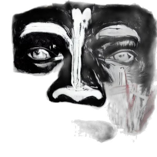 mask, face, robot, creature transparent PNG cut-out
