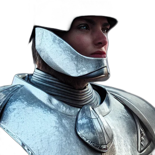 robot, sword, face, hat transparent PNG cut-out