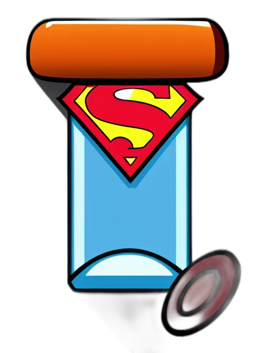 bottle, weapon, staff, comic book art transparent PNG cut-out