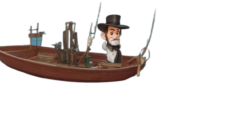 hat, concept art, 3d render, cartoon transparent PNG cut-out
