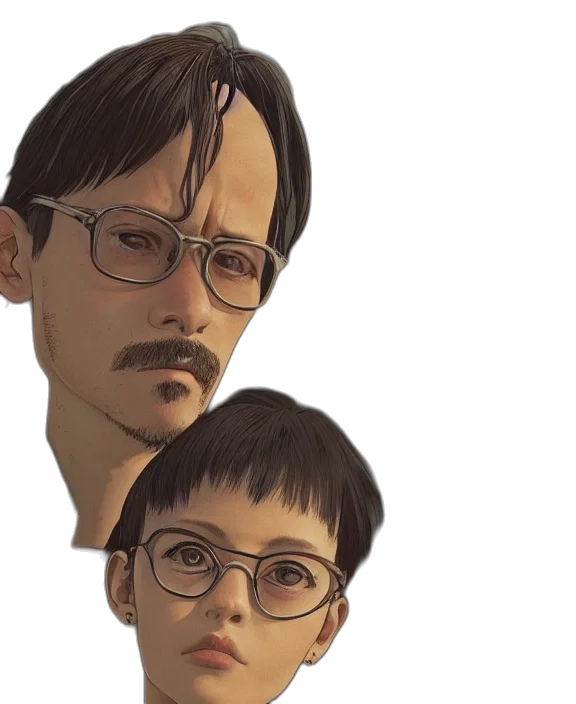 face, photorealistic, 3d render, concept art transparent PNG cut-out
