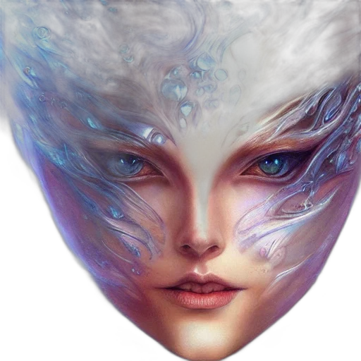 face, mask, creature, hair transparent PNG cut-out