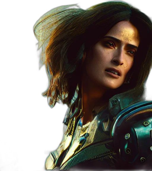 cyberpunk, concept art, photorealistic, charismatic transparent PNG cut-out