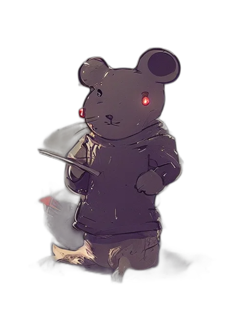 weapon, staff, jacket, animal transparent PNG cut-out