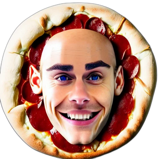 face, food, photorealistic, cartoon transparent PNG cut-out