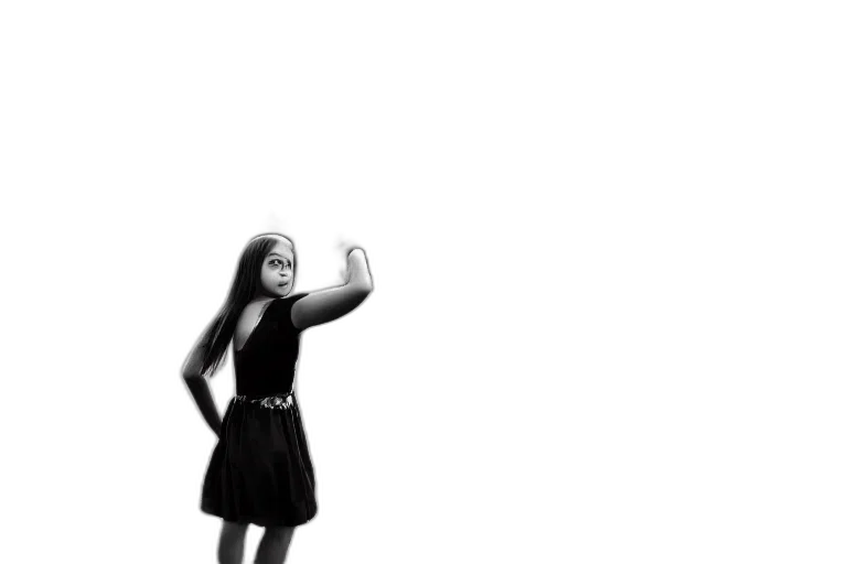 dress, robot, staff, weapon transparent PNG cut-out