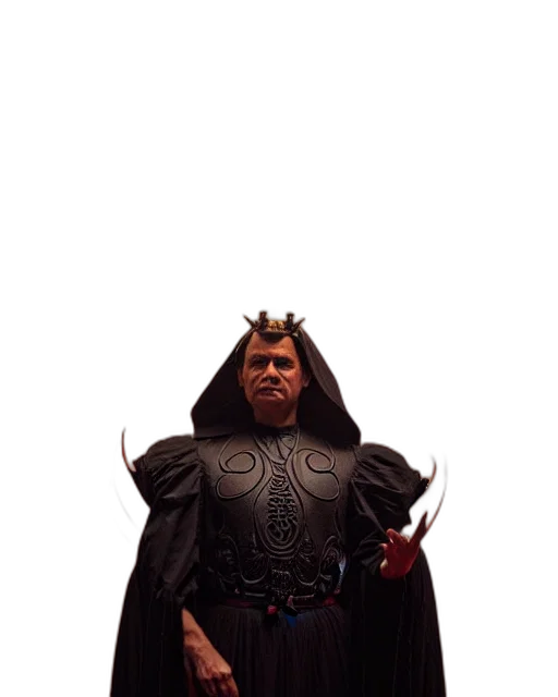 staff, crown, mask, creature transparent PNG cut-out