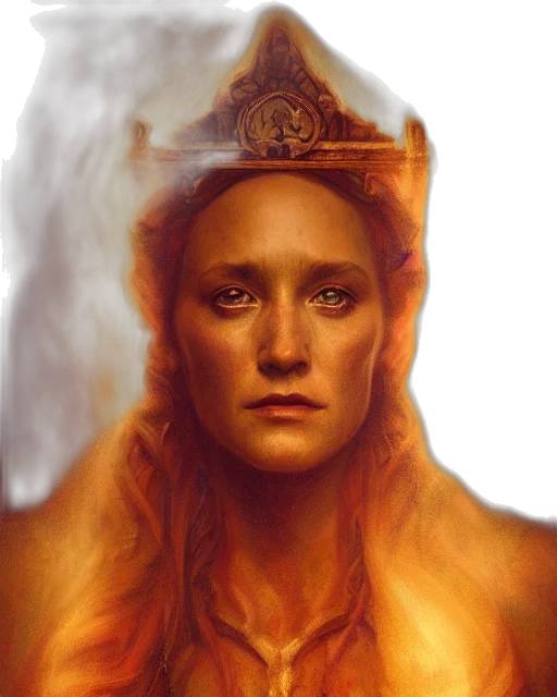 crown, face, dragon, fantasy art transparent PNG cut-out
