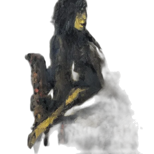 creature, animal, staff, mask transparent PNG cut-out