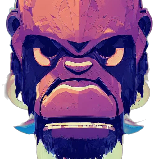 face, mask, concept art, comic book art transparent PNG cut-out