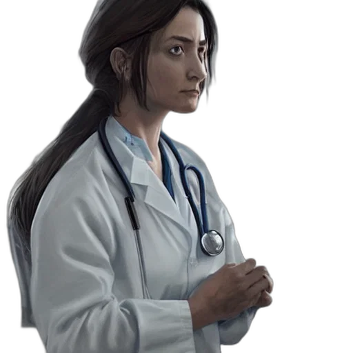 staff, face, concept art, photorealistic transparent PNG cut-out