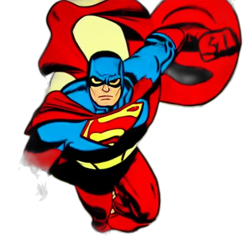 comic book art, concept art, cartoon, superhero transparent PNG cut-out
