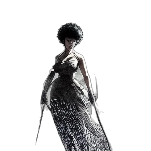 dress, staff, umbrella, jewelry transparent PNG cut-out