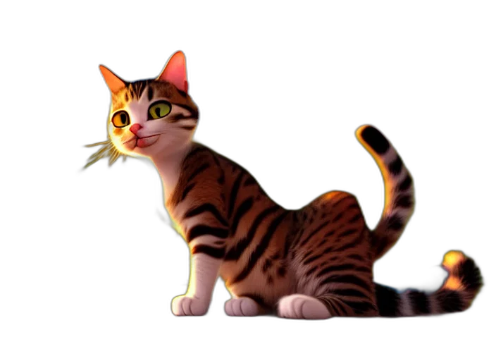 animal, staff, creature, 3d render transparent PNG cut-out