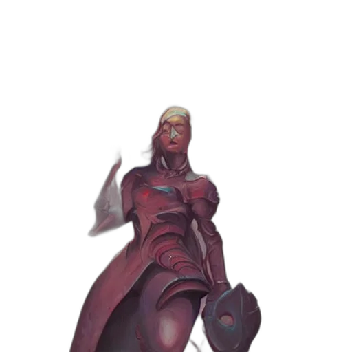 robot, weapon, staff, dress transparent PNG cut-out