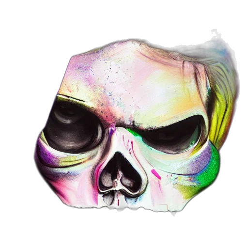 mask, face, jacket, watercolor transparent PNG cut-out