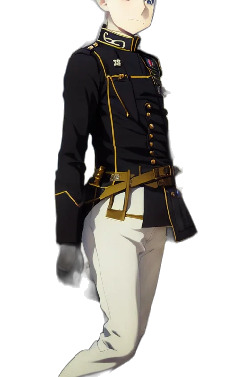 jacket, staff, concept art, 3d render transparent PNG cut-out