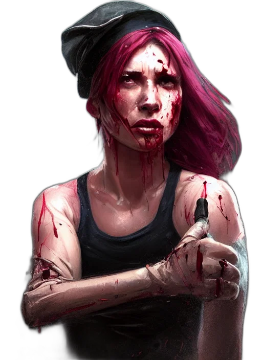 face, weapon, cyberpunk, concept art transparent PNG cut-out