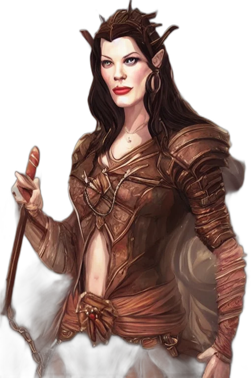 sword, staff, dress, fantasy art transparent PNG cut-out