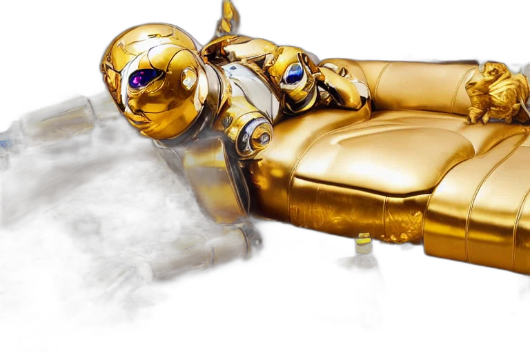 robot, jewelry, furniture, sword transparent PNG cut-out