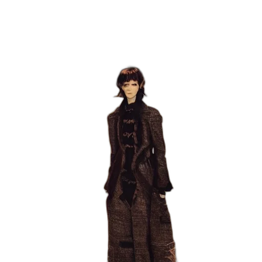 jacket, dress, staff, concept art transparent PNG cut-out