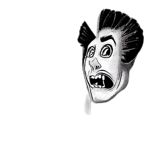 mask, face, creature, hair transparent PNG cut-out