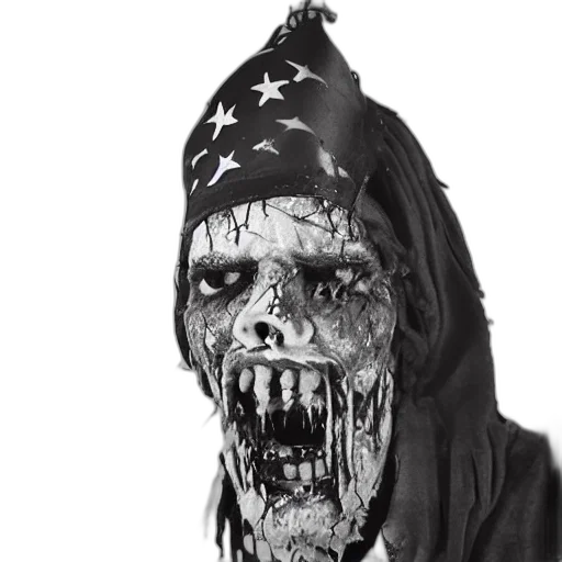 face, mask, staff, creature transparent PNG cut-out
