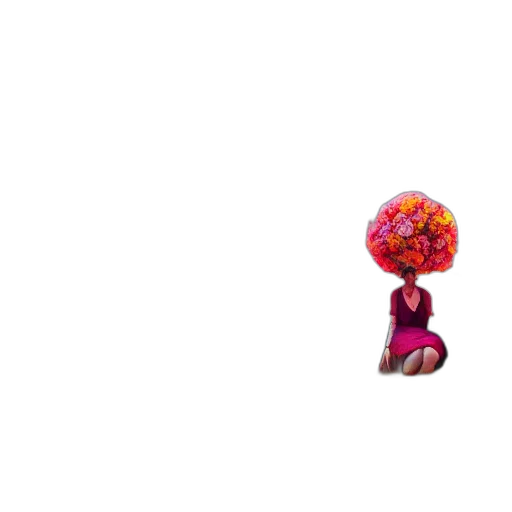 umbrella, flower, hat, dress transparent PNG cut-out