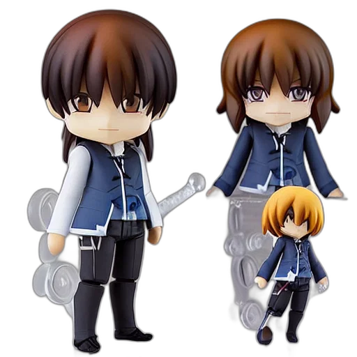concept art, 3d render, wizard, nendoroid transparent PNG cut-out