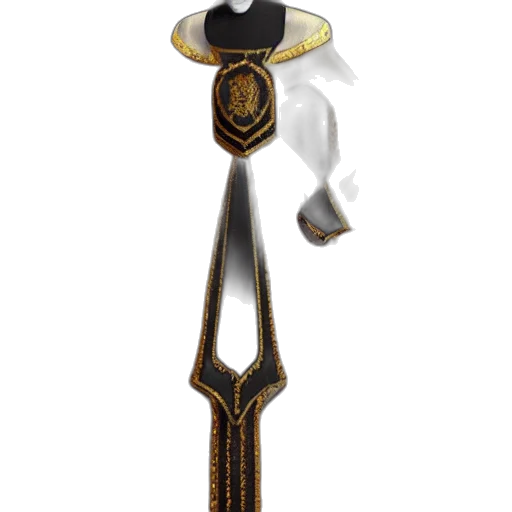 staff, sword, jewelry, hat transparent PNG cut-out