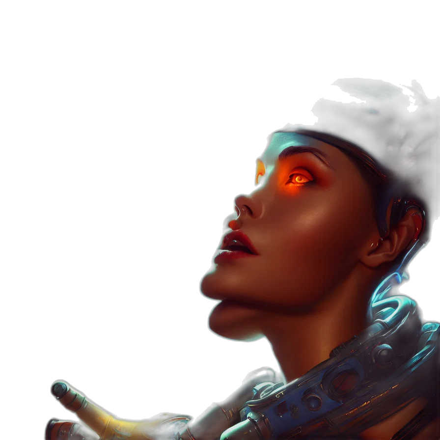face, crown, hat, robot transparent PNG cut-out