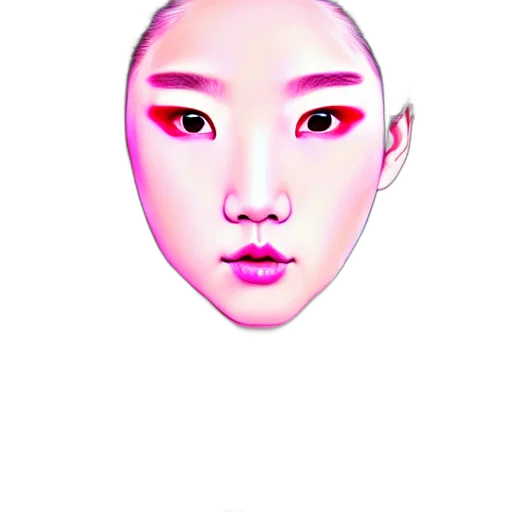 face, mask, creature, photorealistic transparent PNG cut-out