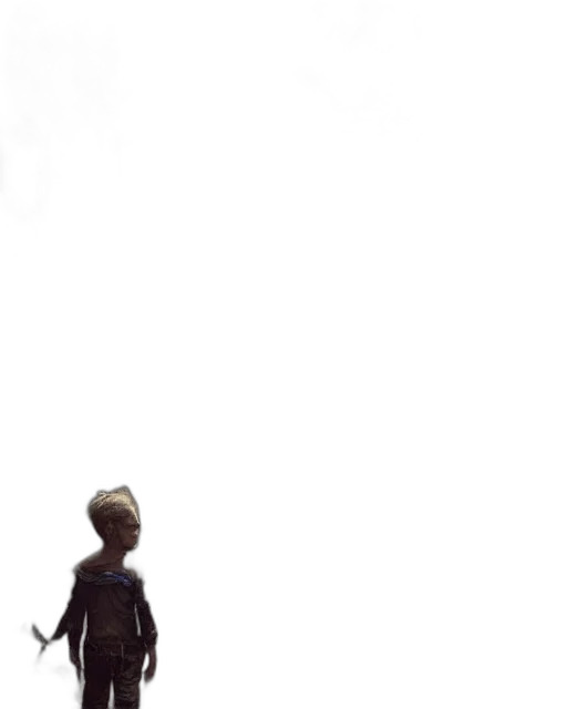 staff, robot, sword, dress transparent PNG cut-out