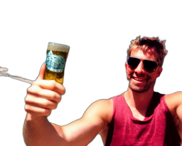 staff, bottle, 3d render, photorealistic transparent PNG cut-out