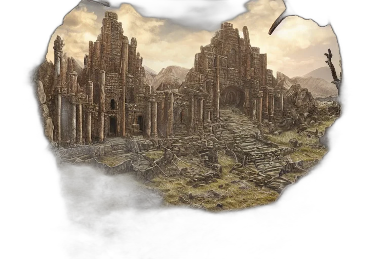 concept art, fantasy art, 3d render, photorealistic transparent PNG cut-out