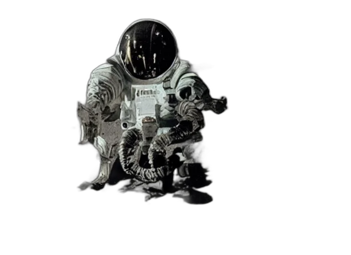 robot, mask, jacket, creature transparent PNG cut-out