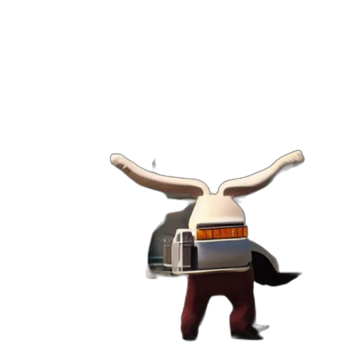 animal, robot, hat, staff transparent PNG cut-out