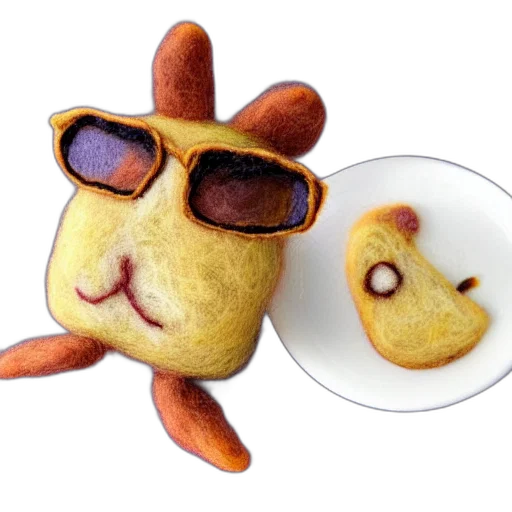 food, mask, animal, 3d render transparent PNG cut-out
