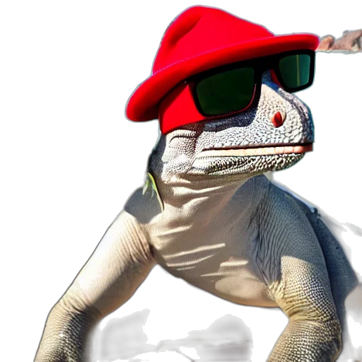 dragon, creature, animal, hat transparent PNG cut-out