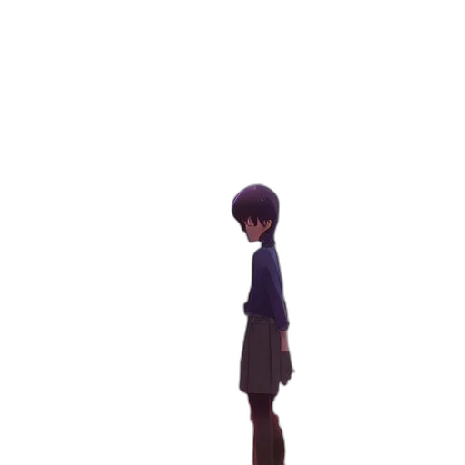 robot, dress, creature, staff transparent PNG cut-out