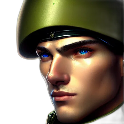 face, hat, weapon, robot transparent PNG cut-out